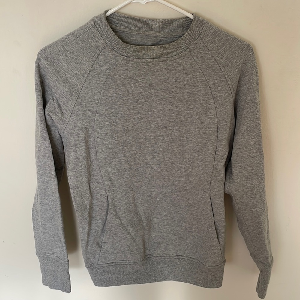 Gray Lululemon crew neck sweater